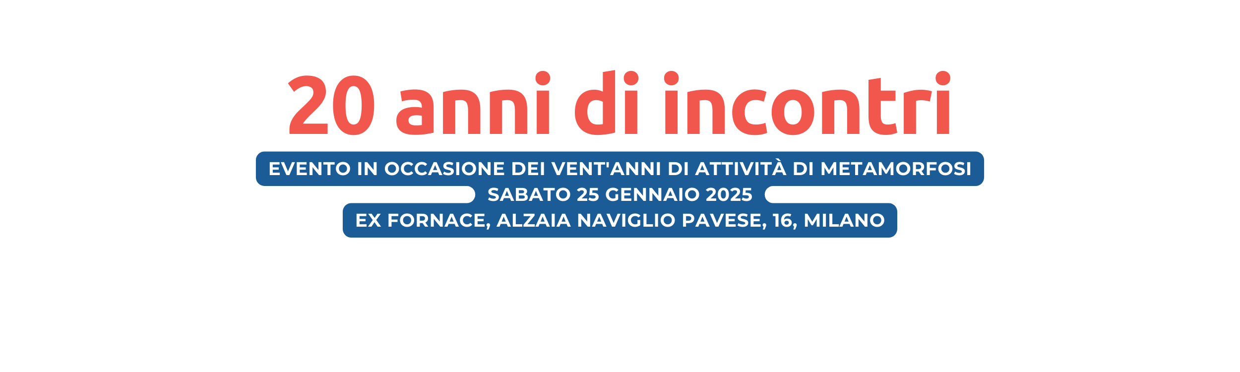 20 anni di incontri